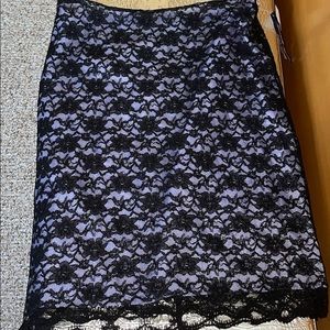 Beautiful black and Lavender laced skirt! Sexy